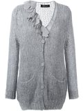 ruffled detail cardigan 