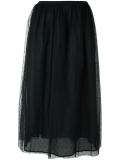 sheer layer A-line skirt