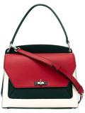 flap closure tote bag