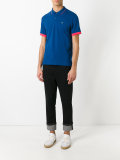 contrast polo shirt
