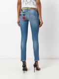 embellished back skinny jeans