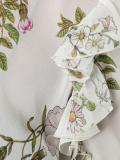 flower print sheer blouse