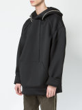 zipped detail hoody