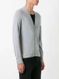 Knit patch sleeve cardigan 