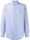 striped button-down shirt