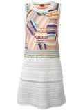 fitted patchwork dress 