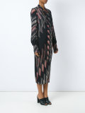 printed midi dress