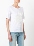 floral embroidered T-shirt 