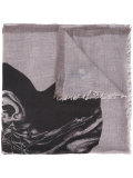 skull print scarf