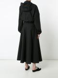 flared hooded dress