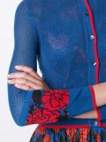 garden jacquard mesh cardigan