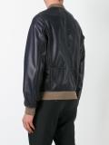 zipped bomber jacket