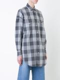 'Long Western'格纹衬衫