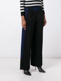 glittery straight trousers