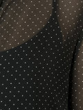 polka dots sheer shirt