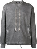 zip detail sweatshirt