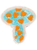 beaded mushroom velcro patch