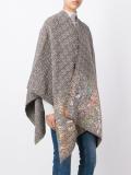 patterned poncho