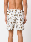 jazz club print swimming trunks