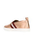 stripe detail metallic sneakers