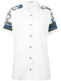 printed shoulders shortsleeved shirt