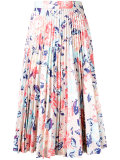 floral print pleated skirt