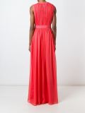 front slit ruffled long dress