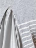 striped cupro insert top