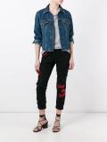 Glam Head embroidered jeans