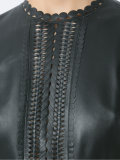 leather midi dress