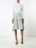 layered pleated skirt