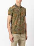 floral print polo shirt 