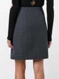 plaid A-line skirt