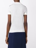 shoulder detail knit polo top