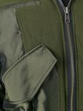 contrast panel bomber jacket