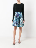 leaf print skirt