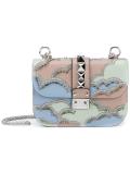 'Glam Lock' embroidered shoulder bag
