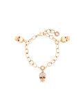 diamond skull charm bracelet