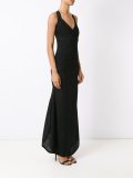 v neck knit dress