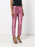 Metallic tailored trousers