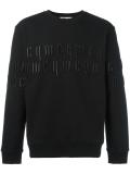 embroidered logo sweatshirt