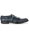 perforated decoration monk shoes
