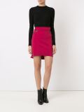 high-waisted skirt