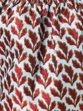 printed gathered blouse 