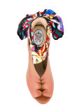 silk scarf sandals 