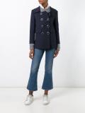 double-breasted boxy blazer