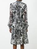 flared floral print dress