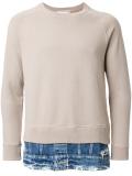 layered detail sweatshirt