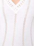 V-neck knitted blouse