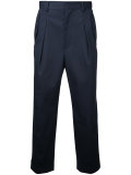 cropped high waist trousers